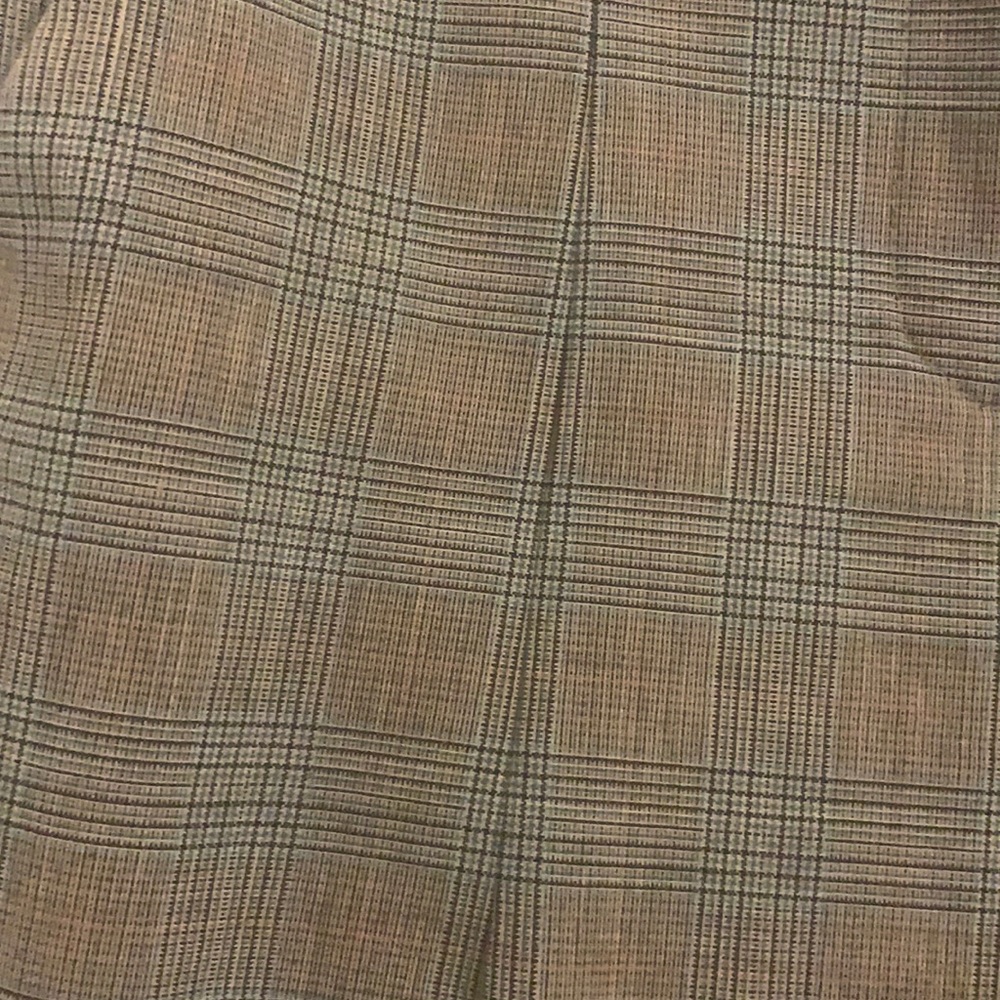 Zara plaid cigarette pants